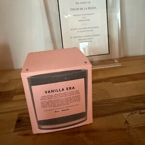 Boy Smells Vanilla Era Candle - Pink and Black